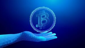 alt="Kriptovaliutų saugumo iliustracija su skydeliu ir kripto simboliais"